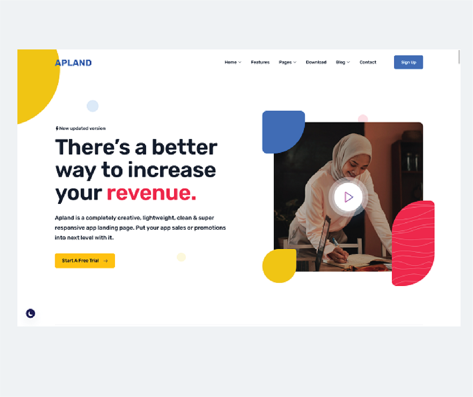landing page